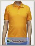 Рубашка поло мужская Мос Ян Текс цвет "Оранжевый" с полосками
