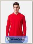 Рубашка поло мужская Мос Ян Текс цвет "Красный" д/р