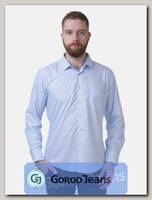 Рубашка мужская однотонная Platin LU-3908