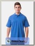 Рубашка поло мужская Мос Ян Текс цвет "Темно-голубой "