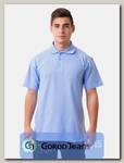 Рубашка поло мужская Мос Ян Текс цвет "Голубой "